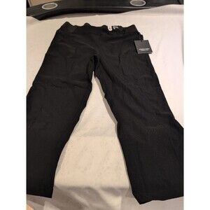 Simply Vera Vera Wang Womens Medium Black Stretch Knit Mid Rise Pull On Leggings